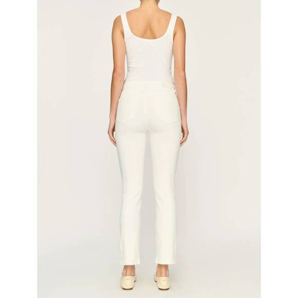 NEW DL1961 - WOMEN'S mara straight jeans in white - Picture 2 of 4